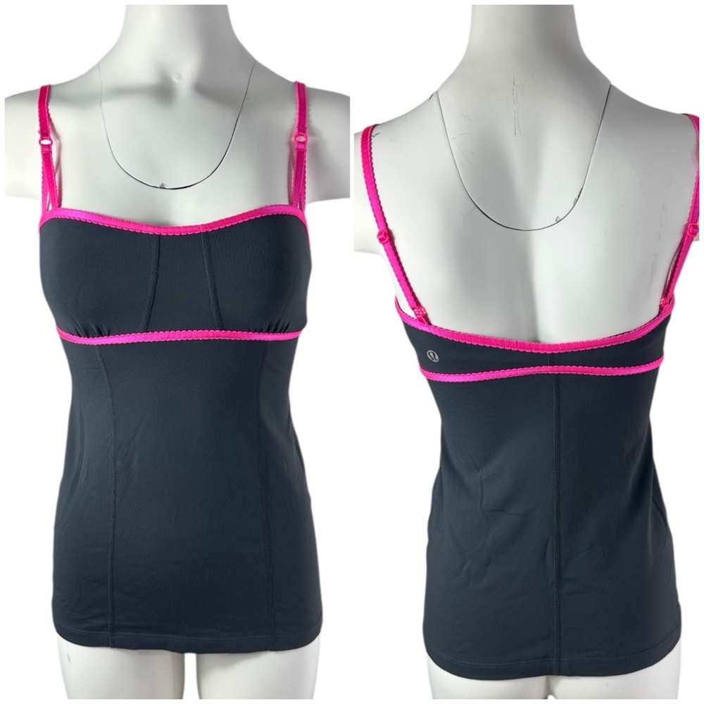 Lululemon Ariel Tank Top Pink & Grey Size 4